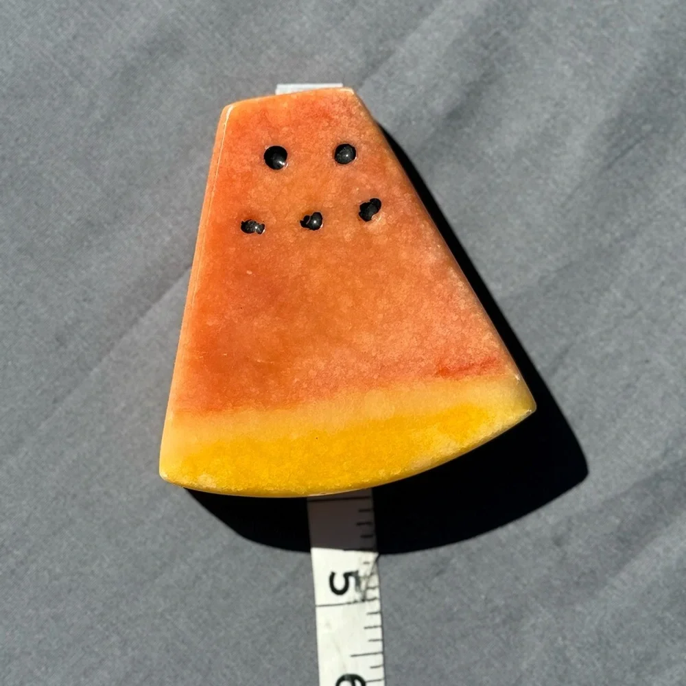 ✨ Vintage Onyx Stone Fruit Bowl | MCM Hand-Carved Alabaster Fruit Display ✨ - Picture 10 of 13